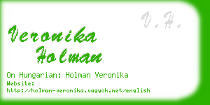 veronika holman business card